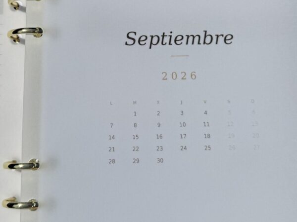 DOCE MESES ·  12 láminas mensuales en papel vegetal